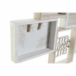 Cuadro Portafotos con Pinzas DKD Home Decor Madera MDF Mediterráneo 59 x 4 x 48 cm