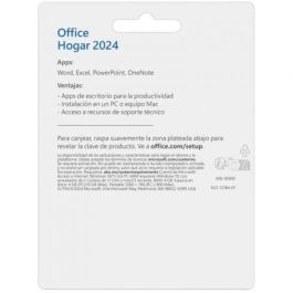 Microsoft EP2-06873 Office Hogar 2024: Licencia Perpetua para 1 Usuario, Word, Excel, PowerPoint, OneNote para PC y Mac Microsoft EP2-06873 Office Hogar 2024: Licencia Perpetua para 1 Usuario, Word, Excel, PowerPoint, OneNote para PC y Mac