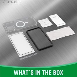 4smarts Funda Rígida con Protector de Pantalla 360 Starter X-Pro Full Cover Glas + UltiMag para iPhone 14 Transparente