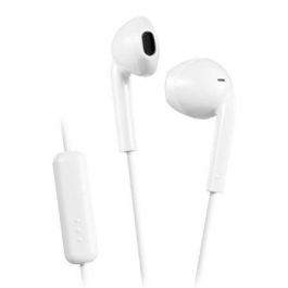 JVC HA-F17MWU Auriculares Intraaurales Alámbricos para Llamadas/Música, Micrófono Integrado, Blanco, IPX2