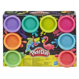 Play-Doh Arcilla para Modelar, 8 Botes Colores Neón, 56 g cada uno
