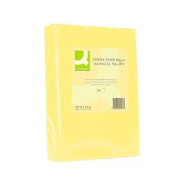 Papel Color Q-Connect Din A4 80 gr Amarillo Paquete De 500 Hojas