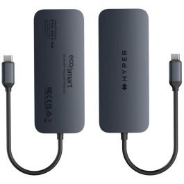 Targus HD4004GL Hub Universal USB-C con HDMI 4K, 2x USB 3.2, 2x USB-C, Ethernet Gigabit y Lector SD/MicroSD, 140W