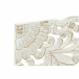 Cabecero de Cama DKD Home Decor Blanco Dorado Madera Madera MDF 151 x 2 x 60 cm