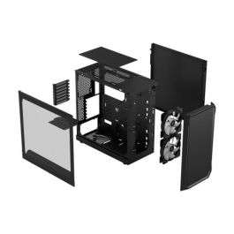 Fractal Design FD-C-FOC2A-03 Focus 2 Caja de PC Negra ATX, micro ATX, Mini-ITX con Ventana Lateral y Control RGB