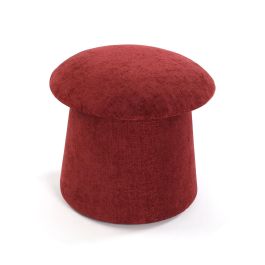 Puff Con Almacenamiento Rojo Versa 43X45CM Puff Con Almacenamiento Rojo Versa 43X45CM