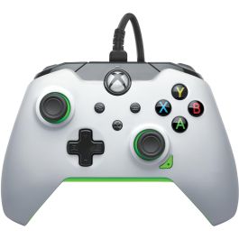 PDP Mando con cable Xbox Series X|S, Xbox One, PC - Blanco Neón - Gamepad Alámbrico USB para Windows 10/11