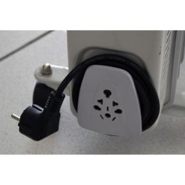 Warm Tech WAR5411074178048 Radiador Eléctrico de Aceite 1500W, 240V, para Hasta 25m³, Gris