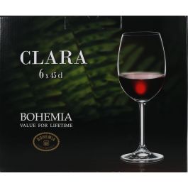 Bohemia Set 6 Copas de Vino Clara 450cc (4 Cajas)