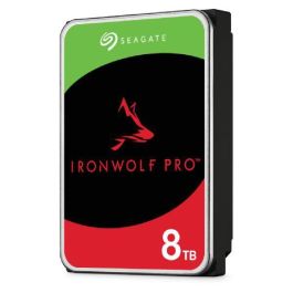 Seagate IronWolf Pro 8 TB SATA 6Gb/s Disco Duro Interno 24/7 para NAS y RAID Empresarial con 5 Años Garantía y Rescue Data Recovery