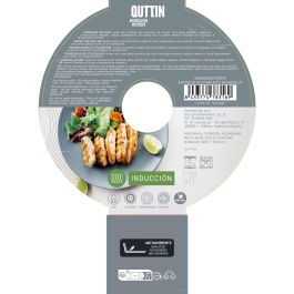 Inde Sartén de Aluminio Forjado con Mango de Acero Inoxidable Antiadherente Absolut Quttin, 28 cm (6 Unidades)