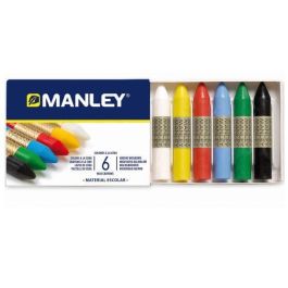 Manley Estuche De 6 Ceras 60 mm Colores Surtidos Precio: 1.49999949. SKU: B1C48SCQZN
