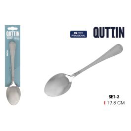 Inde Set 3 Cucharas de Mesa Sofia 2 mm Acero Inoxidable 19.8x4.6 cm (12 Cajas)