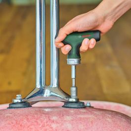 Bosch BOS4053423255041 Destornillador de Trinquete con Mango en T (36 Dientes, Soporte Puntas Magnético 1/4", Empuñadura Suave)