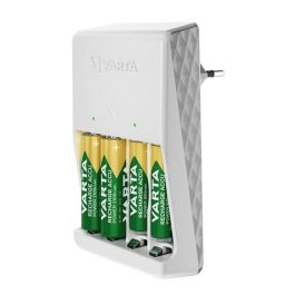 Varta Cargador de Pilas 2 ó 4 AA/AAA y 4xAA 2100 mAh Blanco Varta Cargador de Pilas 2 ó 4 AA/AAA y 4xAA 2100 mAh Blanco