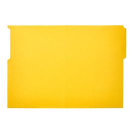 Subcarpeta Cartulina Liderpapel Folio Pestaña Superior 240 gr-M2 Amarillo 50 unidades