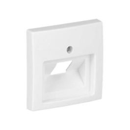 Busch-Jaeger 1803-914 Placa Frontal RJ-45 Blanco IP20, 1 Módulo para Sistemas Busch-Balance SI, Termoplástico 55x55 mm