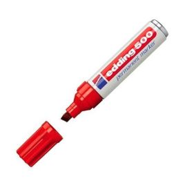 Edding 500 Marcador Permanente Rojo, Punta Biselada 2-7 mm, Resistente al Agua, Tinta Recargable, Pack 10 Unidades (10 Unidades) Precio: 25.69000005. SKU: S8421308