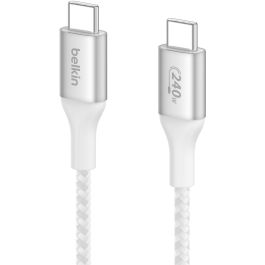Belkin CAB015bt1MWH Cable USB-C a USB-C 1m Blanco Carga Rápida