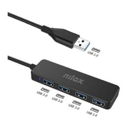 Hub USB 4 Puertos Nilox NXHUB402 Negro Precio: 13.78999974. SKU: S8102787