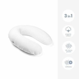 Doomoo BAB5400653009613 Almohada de Maternidad y Lactancia - Comodidad Óptima para Mamá y Bebé, Lunares Plateados