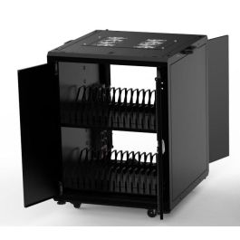 Lanview Gabinete DCN Móvil para Portátiles y Tablets - Solución de Almacenamiento y Carga para 32 Dispositivos con Gestión de Cables Segura