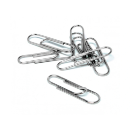 Liderpapel Clips nº2 Labiados 33 mm Caja 100 Unidades Calidad Extra Zinc