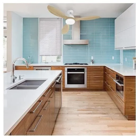 Farelek FAR3431541124400 Ventilador de Techo Oklahoma White & Wood Ø137cm 100W con Iluminación LED