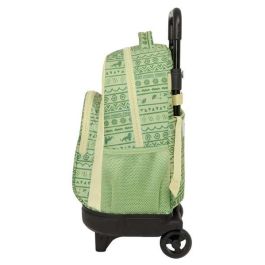Mochila Escolar con Ruedas Mufasa Verde Beige 33 x 45 x 22 cm