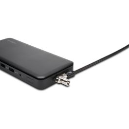 Kensington Candado para Portátil NanoSaver Slim 2.0 Dual Head con Llave, Doble Cabezal, Acero al Carbono, Plata/Negro, 2 Llaves