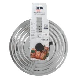 Tapa de acero inoxidable Quttin 32-34 pulgadas (12 Unidades) Tapa de acero inoxidable Quttin 32-34 pulgadas (12 Unidades)