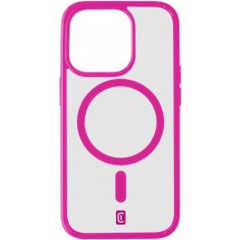 Cellularline Funda Pop MagSafe para iPhone 15 Pro, Rosa