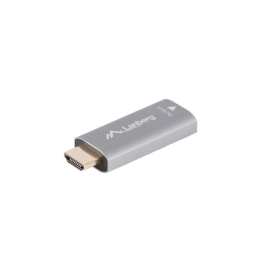 LANBERG AD-HD-DP-01 Adaptador de Cable de Vídeo HDMI a DisplayPort Plata