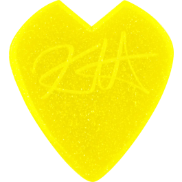 Dunlop Púas Jazz III Kirk Hammett Yellow Glitter - Pack de 24 Unidades