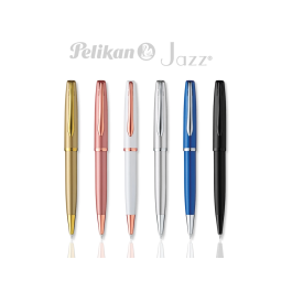 Pelikan Bolígrafo Jazz Noble Elegance, Tinta Azul, Mecanismo Giratorio, Expositor 12 Unidades