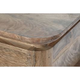 DKD Home Decor Consola Colonial Negro y Natural 116x40x77 cm Mango y Metal