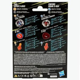 Hasbro Sword Dran 3-60F Tail Viper 5-800 Beyblade X - Juego de Doble Pack de Tops, personalizable, 2 unidades