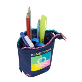 Estuche Cubilete Benetton Cool Azul marino 8 x 19 x 6 cm