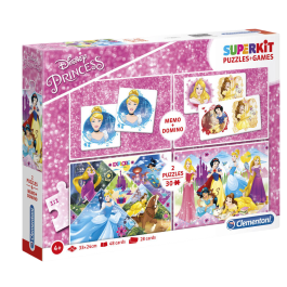 SuperKit, Princesa Disney, Rompecabezas, Para niñas, 4+ años, 2 x 30 + 48 + 28 pzs Precio: 21.49999995. SKU: B14VVYMGYD