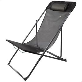 Tumbona reclinable Aktive Negro 53 x 87 x 78 cm (4 Unidades) Tumbona reclinable Aktive Negro 53 x 87 x 78 cm (4 Unidades)