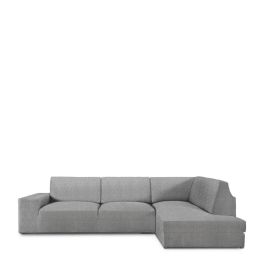 Funda para chaise longue de brazo largo derecho Eysa ROC Gris claro 110 x 120 x 500 cm