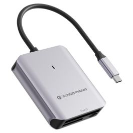 Conceptronic Lector de Tarjetas USB-C BIAN09G SD 4.0, MicroSD 4.0, CFast 2.0, USB 3.2 Gen 2, 10 Gbps