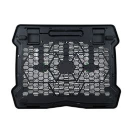 Conceptronic THANA06B Base Refrigeradora para Portátil 15.6" con 2 Ventiladores de 12.5cm, USB, Negro y Azul