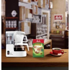 Melitta 1015-01 Cafetera de Goteo Aromaboy 2 tazas (0,25L) Blanca con jarra de vidrio, apagado automático y temperatura óptima