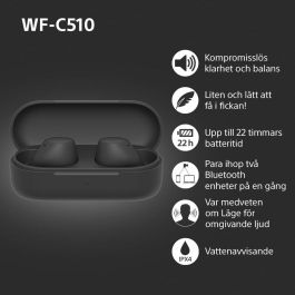 Sony WF-C510B.CE7 Auriculares Bluetooth con Estuche de Carga Autonomía 5h Negros