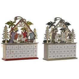 Calendario de Adviento DKD Home Decor Madera 34 x 8,5 x 36,5 cm (2 Unidades) Calendario de Adviento DKD Home Decor Madera 34 x 8,5 x 36,5 cm (2 Unidades)