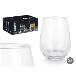 Vivalto Vaso de Vidrio Transparente de Base Ancha, 480 ml, 12 cm Alto x 9 cm Diámetro, Apto para Lavavajillas (24 Unidades) Vivalto Vaso de Vidrio Transparente de Base Ancha, 480 ml, 12 cm Alto x 9 cm Diámetro, Apto para Lavavajillas (24 Unidades)