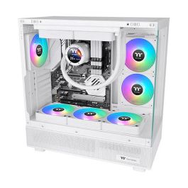 THERMALTAKE CL-F191-PL14SW-A Ventilador de Caja de Ordenador, 14 cm, Hidráulico, Blanco, Pack de 3 Unidades