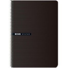 Enri Cuaderno Espiral 4º Tapa Dura 70gr 100 Hojas Cuadrícula 4x4 Negro (Pack 5 Unidades) (5 Unidades) Precio: 12.50000059. SKU: B19Q7L28WX