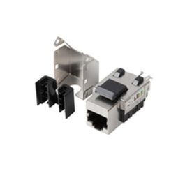 Lanberg KSF6-1090 Módulo Conector de Red Plano RJ-45 Plata
